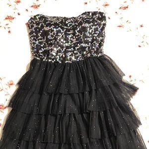 Sequin and Ruffles Dress